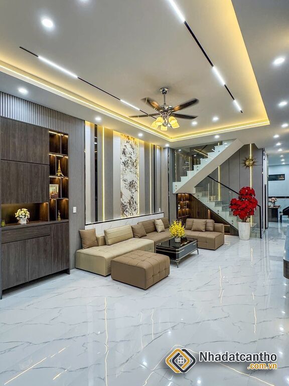 BÁN Nhà 2Lầu đúc, Mới đẹp + Full Nội Thất sang trọng (Mặt tiền (KDC 91B), vị trí đẹp)