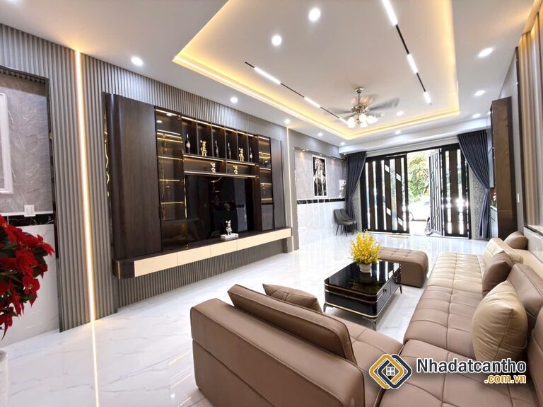 BÁN Nhà 2Lầu đúc, Mới đẹp + Full Nội Thất sang trọng (Mặt tiền - KDC 91B, vị trí đẹp)