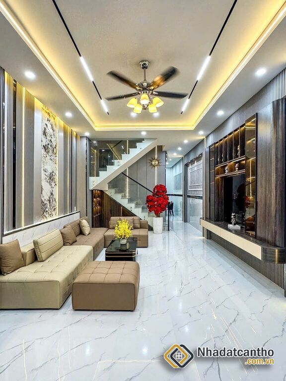 BÁN Nhà 2Lầu đúc, Mới đẹp + Full Nội Thất sang trọng (Mặt tiền - KDC 91B, vị trí đẹp)