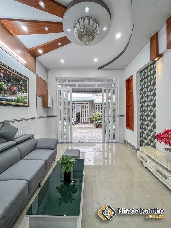 Bán nhà 1T1L đúc, MẶT TIỀN, kế chợ & Công viên An Khánh, sổ hoàn công đầy đủ