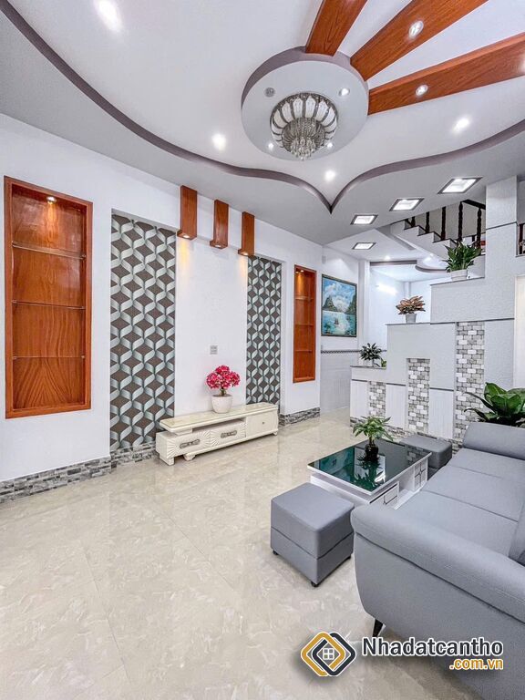 Bán nhà 1T1L đúc, MẶT TIỀN, kế chợ & Công viên An Khánh, sổ hoàn công đầy đủ