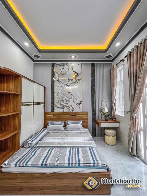 Bán nhà 1T1L đúc, MẶT TIỀN, kế chợ & Công viên An Khánh, sổ hoàn công đầy đủ