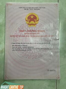 Bán Nhà Trọ hẻm 117 Hoàng Văn Thụ, phường An Cư, quận Ninh Kiều, thành phố Cần Thơ