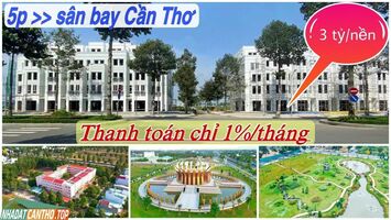 Bán đất nền trung tâm cách Sân bay Cần Thơ 3 phút