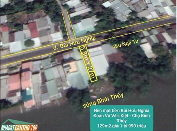 Bán Nền Mặt Tiền Đường Bùi Hữu Nghĩa - Phường Long Tuyền - Quận Bình Thuỷ - Tpct