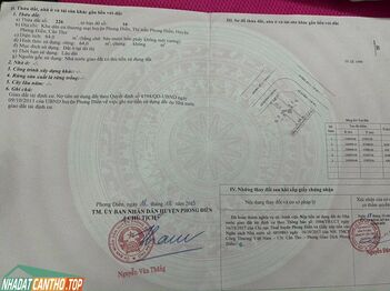 Bán nền TTTM Phong Điền - Đường số 5 (kế nền gốc)