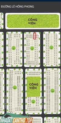 CHÍNH CHỦ CẦN BÁN NỀN GẦN MẶT TIỀN ĐƯỜNG LÊ HỒNG PHONG - BÌNH THỦY ( CẦN THƠ)
