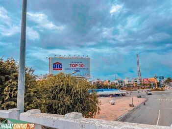 Đại đô thị kiểu mẫu ven sông nằm đối diện. tỉnh uỷ Hậu Giang