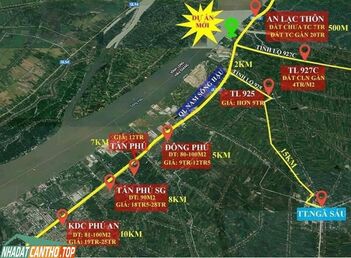 Đất nền giá rẻ KDC Fenix City-Ven Cần Thơ chỉ 239 Triệu/nền.