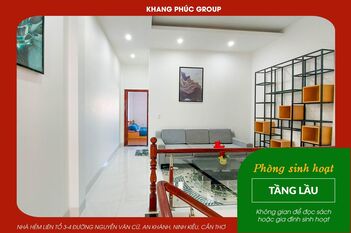 Bán Nhà Trệt Lầu 3 Phòng Ngủ - Có sân đổ ô tô tại Ninh Kiều