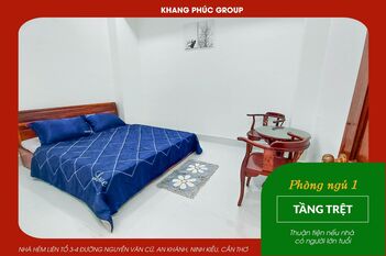 Bán Nhà Trệt Lầu 3 Phòng Ngủ - Có sân đổ ô tô tại Ninh Kiều