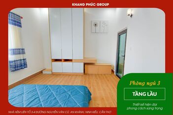 Bán Nhà Trệt Lầu 3 Phòng Ngủ - Có sân đổ ô tô tại Ninh Kiều
