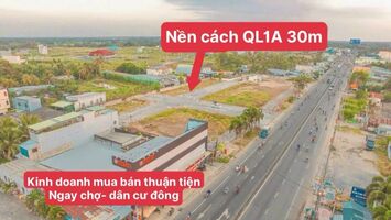 #198 || Nền Đẹp 2 Mặt Tiền, Cách QL1A chỉ 30m, Gần Chợ Cái Tắc.