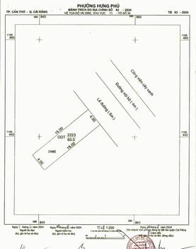 NỀN THỔ CƯ ĐỐI DIỆN CÔNG VIÊN - TĐC HƯNG PHÚ 1 - CÁI RĂNG - CẦN THƠ