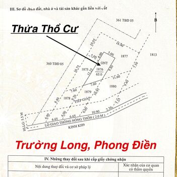 #244 || Nền 144m2 Cầu Càng Đước, Trường Long, Phong Điền, TPCT.