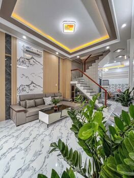 BÁN NHÀ 1T2L đúc MỚI - THIẾT KẾ HIỆN ĐẠI, Mặt Tiền, gần chợ An Khánh