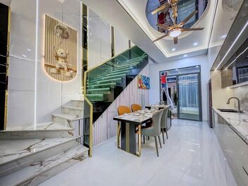 BÁN NHÀ 1T2L đúc, Sổ hồng, hoàn công, MẶT TIỀN - KDC Hồng Loan 6A