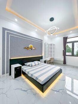 BÁN NHÀ 1T2L đúc mới, HIỆN ĐẠI Nội Thất TUYỆT ĐẸP, sổ Hồng hoàn chỉnh