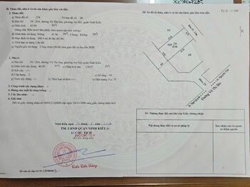 BÁN NHÀ 2LẦU, 2 MẶT TIỀN Hẻm (trước-sau), Hẻm 24 Võ Thị Sáu (gần Bến Ninh Kiều)