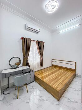 BÁN NHÀ 1T2L đúc - MẶT TIỀN, FULL NỘI THẤT, nhà mới mua dọn vào ở ngay