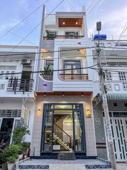 BÁN NHÀ 1T2L đúc MỚI - THIẾT KẾ HIỆN ĐẠI, Mặt Tiền, gần chợ An Khánh