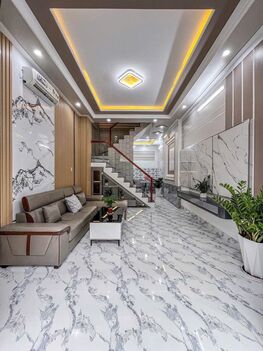 BÁN NHÀ 1T2L đúc MỚI - THIẾT KẾ HIỆN ĐẠI, Mặt Tiền, gần chợ An Khánh
