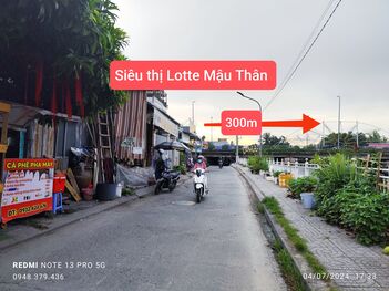 Bán nền mặt tiền Hồ Bún Sáng (Hẻm 51) Ninh Kiều