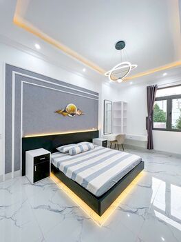 BÁN NHÀ 1T2L đúc mới, HIỆN ĐẠI Nội Thất TUYỆT ĐẸP, sổ Hồng hoàn chỉnh