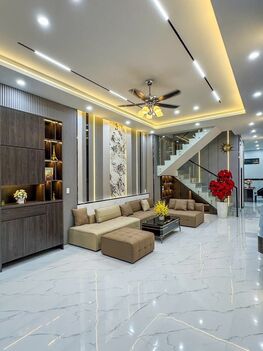BÁN Nhà 2Lầu đúc, Mới đẹp + Full Nội Thất sang trọng (Mặt tiền (KDC 91B), vị trí đẹp)