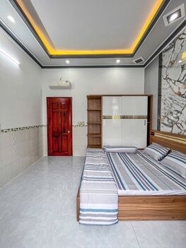 Bán nhà 1T1L đúc, MẶT TIỀN, kế chợ & Công viên An Khánh, sổ hoàn công đầy đủ