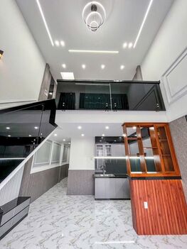 BÁN NHÀ 1 TRỆT 1 LỮNG đẹp (gần Chợ Bà Bộ). Trục chính Hẻm xe hơi tới nhà