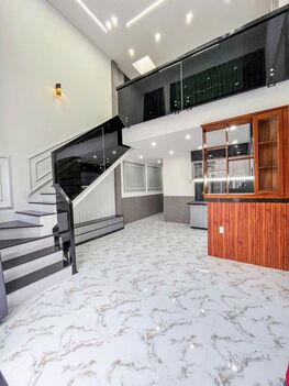 BÁN NHÀ 1 TRỆT 1 LỮNG đẹp (gần Chợ Bà Bộ). Trục chính Hẻm xe hơi tới nhà