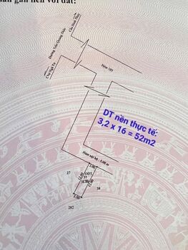 NỀN THỔ CƯ - 2 MẶT TIỀN (trước - sau). VỊ TRÍ ĐẸP (Cấp phép XD chính 1Trệt + 2lầu)