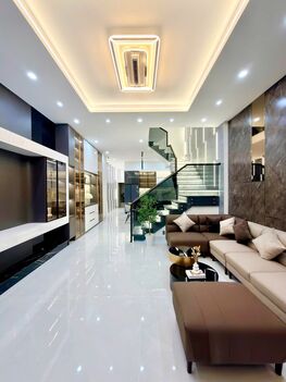 NHÀ 2 LẦU - MỚI HOÀN THIỆN - TẶNG FULL NỘI THẤT CAO CẤP. Mặt Tiền, sổ hoàn công đầy đủ