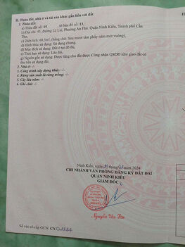 Bán nhà trệt lầu mặt tiền đường Lê Lai rất gần công viên Lưu Hữu Phước, Cần Thơ