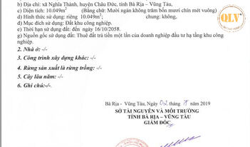 BÁN 3 LÔ ĐẤT LIỀN KỀ KCN CHÂU ĐỨC, NGHĨA THÀNH, BRVT