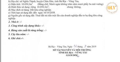 Bán 3 lô đất – KCN Châu Đức, Nghĩa Thành, Bà Rịa - Vũng Tàu