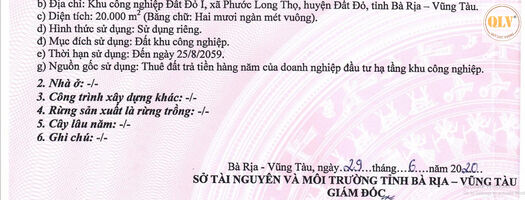 Bán 3 lô đất liền kề  KCN Đất Đỏ, Bà Rịa, Vũng Tàu