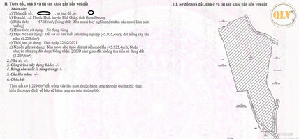 Bán đất trống Phước Hòa, Phú Giáo 48.405m²