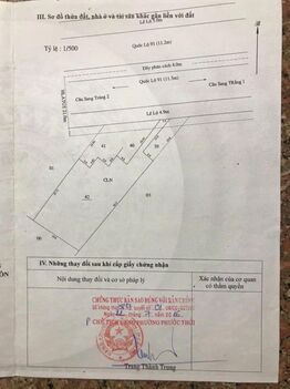 bán dãy trọ 35 phòng + 3 kiot DT1100m2 có 227m thổ cư, mặt tiền 30m bám QL91B đối diện KCN trà nóc