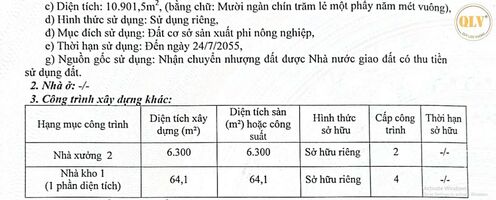 Bán nhà xưởng TÂN UYÊN, BÌNH DƯƠNG 10.901m²