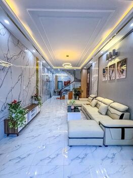 BÁN NHÀ 1T2L đúc - MẶT TIỀN - FULL NỘI THẤT, sổ hoàn công đầy đủ