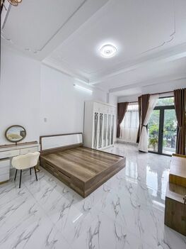 BÁN NHÀ 1T2L đúc - MẶT TIỀN - FULL NỘI THẤT, sổ hoàn công đầy đủ