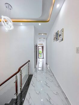 BÁN NHÀ 1T2L đúc - MẶT TIỀN - FULL NỘI THẤT, sổ hoàn công đầy đủ