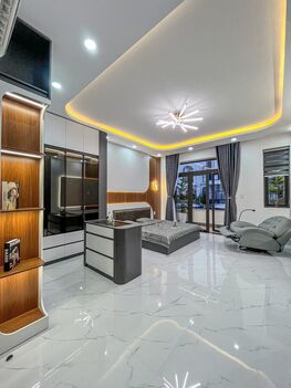 BÁN NHÀ 1T2L đúc, mới xây, Mặt Tiền (D7 - Hồng Loan). Vị trí đẹp, gần trục chính D1