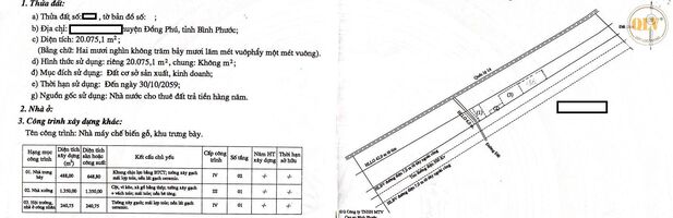 Bán nhà xưởng Quốc lộ 14, Đồng Phú, Bình Phước, 20.075m²