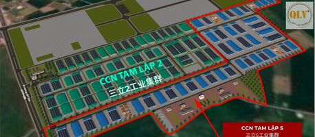 CHO THUÊ NHÀ XƯỞNG MỚI XÂY TẠI CCN TAM LẬP – PHÚ GIÁO – 3.240m²