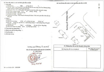 Bán nhà 1 trệt 1 lửng 2 lầu sân thượng góc 2 mặt tiền Lê Trọng Tấn, Cái Răng, Cần Thơ