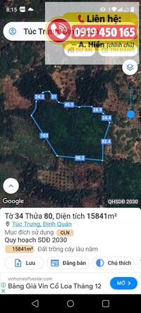 Chính chủ cần bán gấp – đất cao su 15.840m² tại Túc Trưng, Đồng Nai