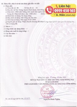Chính chủ cần bán gấp đất cao su 15.840m tại Túc Trưng, Đồng Nai